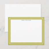 Citrus Green Frame Note Card Kaart (Voorkant / Achterkant)