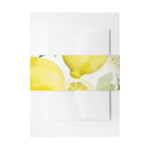 Citrus greenery napkin uitnodigingen wikkel (Voorkant Voorbeeld)