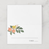 Citrus Groen Naam Escort Kaarten Plaatskaartje (Buitenkant ongevouwen)