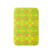 Citrus groen Sinaasappel geel ombre abstract ontwe Badmat (Voorkant Verticaal)