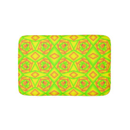 Citrus groen Sinaasappel geel ombre abstract ontwe Badmat
