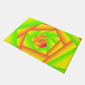 Citrus groen Sinaasappel geel ombre abstract ontwe Deurmat (Schuin)