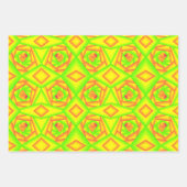 Citrus groen Sinaasappel geel ombre abstract ontwe Inpakpapier Vel (Voorkant 3)