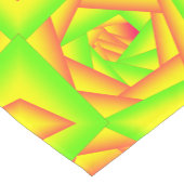 Citrus groen Sinaasappel geel ombre abstract ontwe Korte Tafelloper (Hoek)