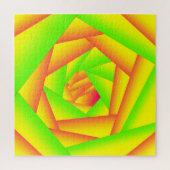 Citrus groen Sinaasappel geel ombre abstract ontwe Legpuzzel (Verticaal)