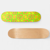 Citrus groen Sinaasappel geel ombre abstract ontwe Persoonlijk Skateboard (Horizontaal)