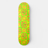 Citrus groen Sinaasappel geel ombre abstract ontwe Persoonlijk Skateboard (Voorkant)