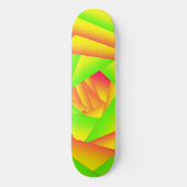 Citrus groen Sinaasappel geel ombre abstract ontwe Persoonlijk Skateboard (Voorkant)