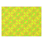Citrus groen Sinaasappel geel ombre abstract ontwe Tafelkleed (Voorkant (Horizontaal))