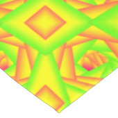 Citrus groen Sinaasappel geel ombre abstract ontwe Tafelkleed (Gekanteld)