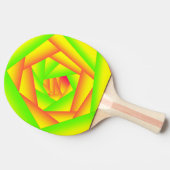 Citrus groen Sinaasappel geel ombre abstract ontwe Tafeltennisbatje (Zijkant)