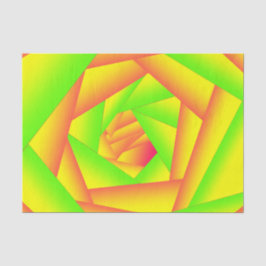 Citrus groen Sinaasappel geel ombre abstract ontwe Tissuepapier