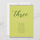 Citrus Groene Trouw Stoelenplattegrond (Voorkant)