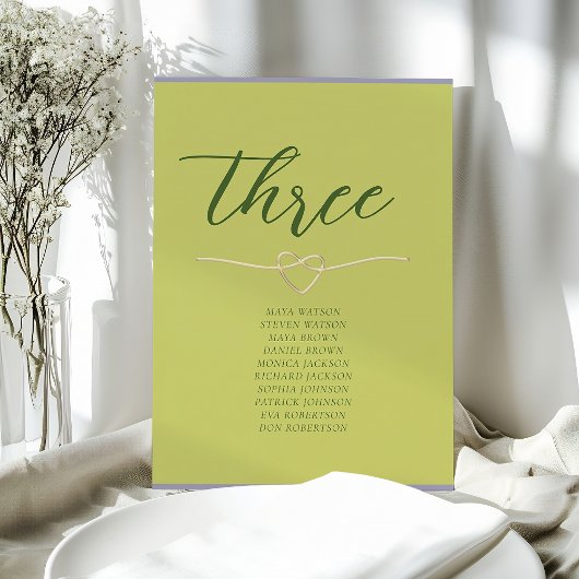 Citrus Groene Trouw Stoelenplattegrond