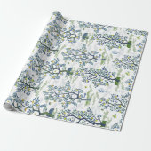 Citrus Grove White Cadeaupapier (Uitgerold)