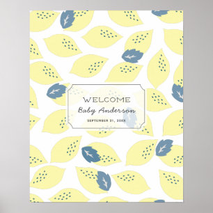 Citrus Guest Book Sign Poster