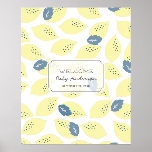 Citrus Guest Book Sign Poster (Voorkant)