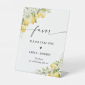 Citrus gunstteken reclamebord met voetstuk (Voorkant)