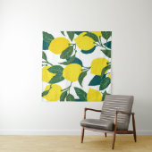 Citrus Hand getrokken  patroon Wandkleed (In Situ (horizontaal))