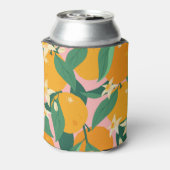 Citrus handgetekende stijl blikjeskoeler (Blikje Achterkant)