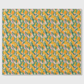 Citrus handgetekende stijl cadeaupapier (Vlak)
