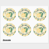Citrus HANDMADE voor u Ronde Sticker (Vel)