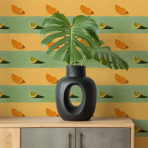 Citrus Harmony: Moderne wallpapers minimalistisch Behang
