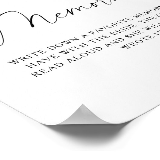 Citrus - herinneringen aan de bruid poster (Hoek)