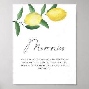 Citrus - herinneringen met de bruid poster