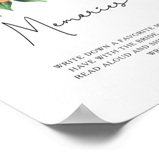 Citrus - herinneringen met de bruid poster (Hoek)