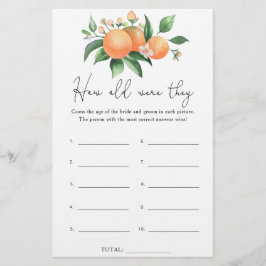 Citrus - Hoe oud waren ze al?