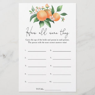 Citrus - Hoe oud waren ze al?