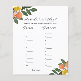 Citrus hoe oud waren ze Vrijgezellenfeest?