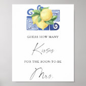 Citrus - Hoeveel kisses vrijgezellenfeest game Poster (Voorkant)