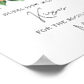 Citrus - Hoeveel kusjes bruidsbadminton spel Poster (Hoek)