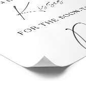 Citrus - Hoeveel kusjes bruidsdouche spel Poster (Hoek)