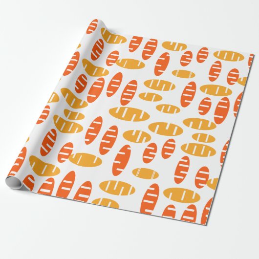 Citrus Holey Ovals Cadeaupapier (Uitgerold)