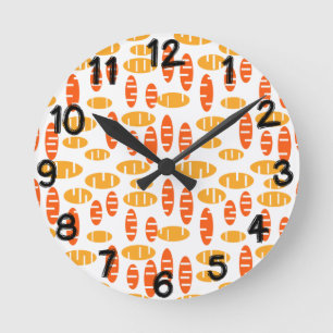 Citrus Holey Ovals Ronde Klok