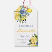 Citrus Homemade Limoncello Lemon Wedding Favoriete Cadeaulabel (Voorkant)