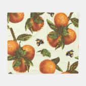 Citrus & hommel: naadloos fleece deken (Voorkant (Horizontaal))