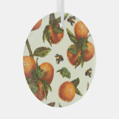 Citrus & hommel: naadloos glas ornament (Voorkant Rechts)