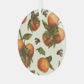 Citrus & hommel: naadloos glas ornament (Voorkant links)