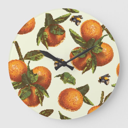 Citrus & hommel: naadloos grote klok (Voorkant)