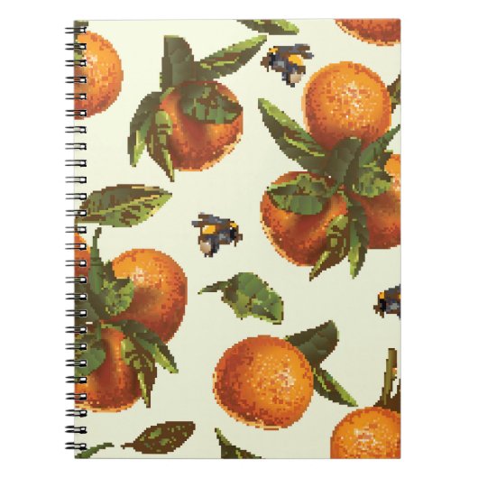 Citrus & hommel: naadloos notitieboek (Voorkant)