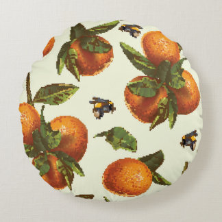 Citrus & hommel: naadloos rond kussen