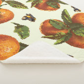 Citrus & hommel:  naadloos sherpa deken (3/4)