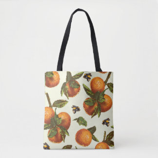 Citrus & hommel: naadloos tote bag