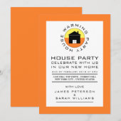 Citrus House Logo, Housewarming Party, House Party Kaart (Voorkant / Achterkant)