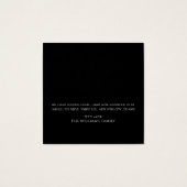 Citrus House Logo, wijziging adreskaart Vierkante Visitekaartjes (Achterkant)