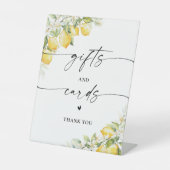 Citrus Huwelijkscadeaus en Kaarten Teken Reclamebord Met Voetstuk (Voorkant)